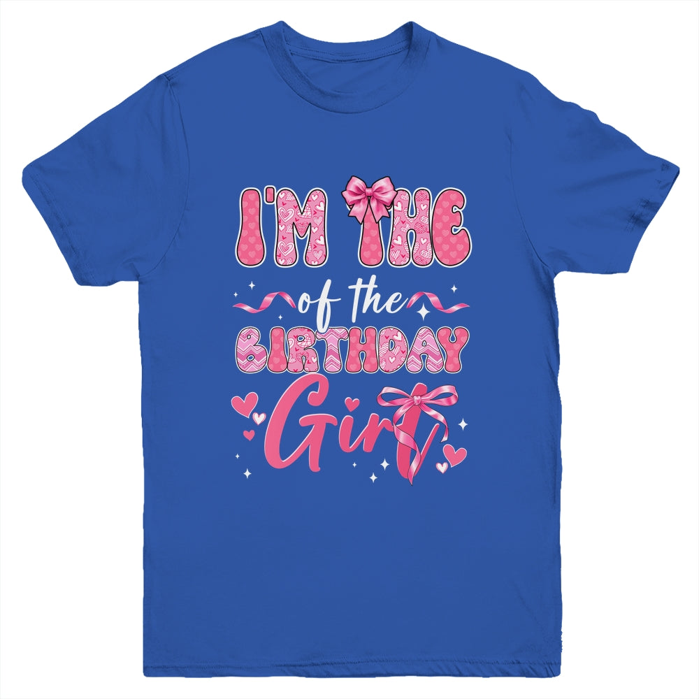 I'm The Birthday Girl Pink Coquette Bow Family Kids Youth Shirt | siriusteestore