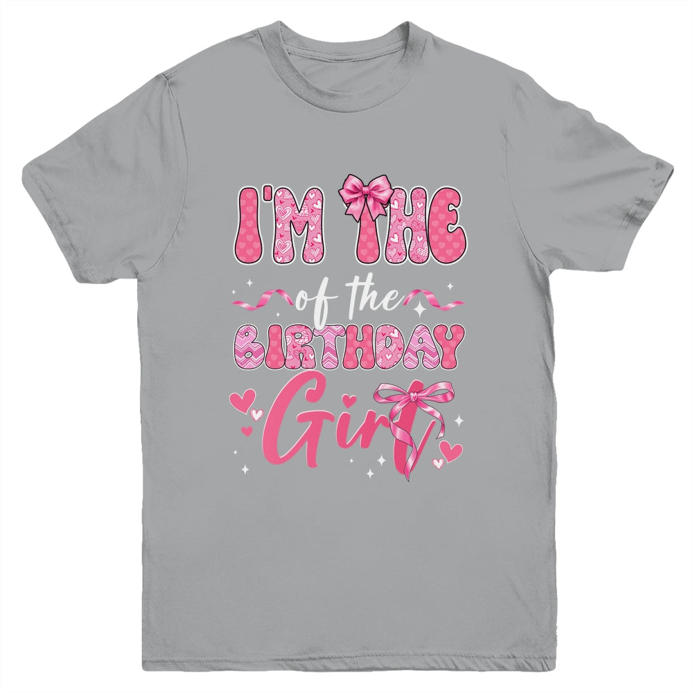 I'm The Birthday Girl Pink Coquette Bow Family Kids Youth Shirt | siriusteestore