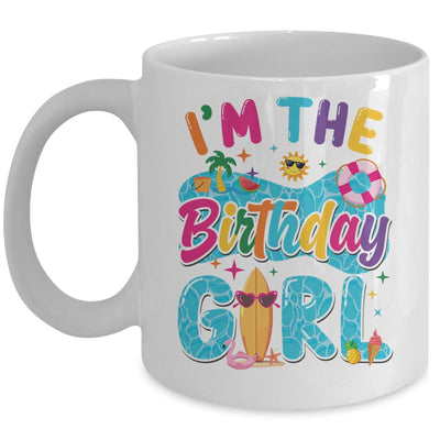 I'm The Birthday Girl Pool Party Beach Family Matching Mug | siriusteestore