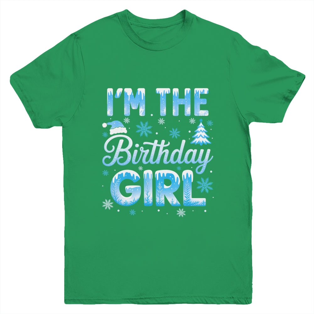I'm The Birthday Girl Snowflakes Winter 1st Birthday Family Youth Shirt | siriusteestore