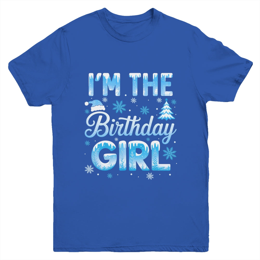 I'm The Birthday Girl Snowflakes Winter 1st Birthday Family Youth Shirt | siriusteestore