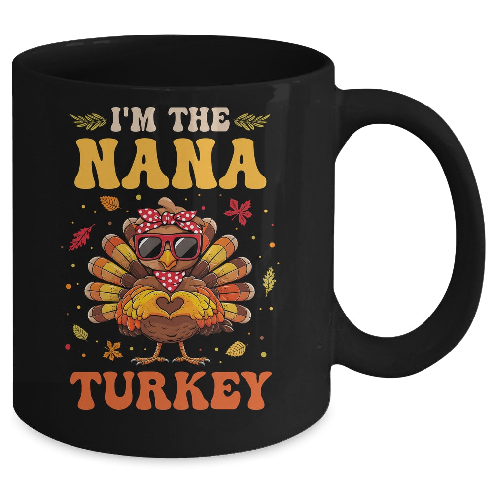 I'm The Nana Turkey Matching Family Thanksgiving Costume Mug | siriusteestore