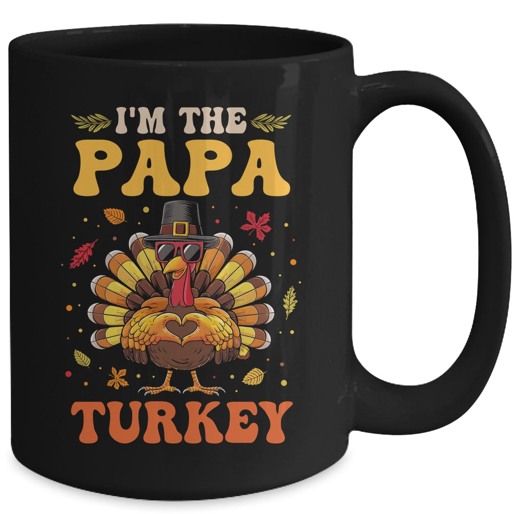 I'm The Papa Turkey Matching Family Thanksgiving Costume Mug | siriusteestore