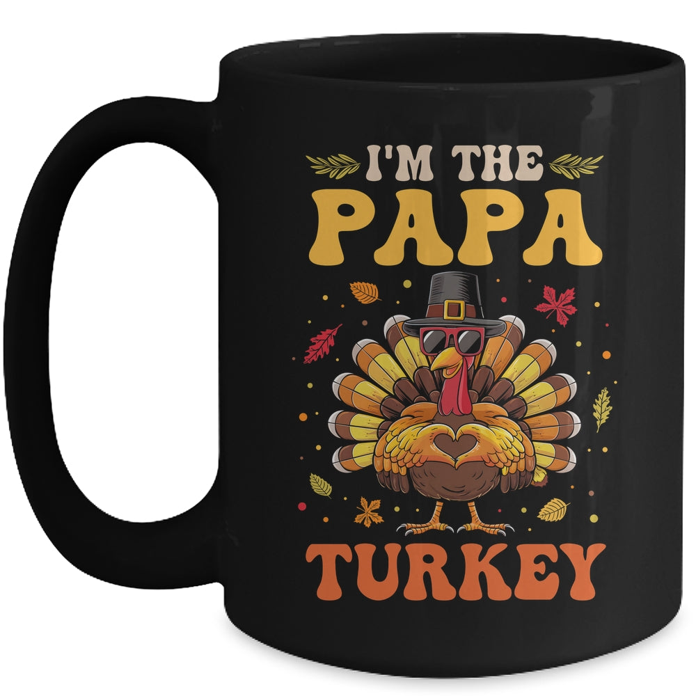 I'm The Papa Turkey Matching Family Thanksgiving Costume Mug | siriusteestore