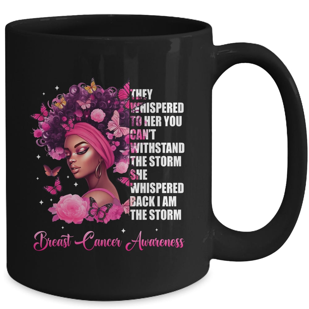 I'm The Storm Black Women Breast Cancer Awareness Survivor Mug | siriusteestore