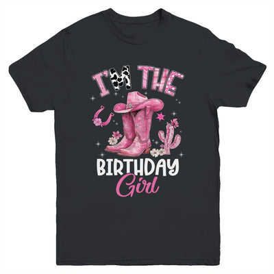 I'm The The Birthday Girl Pink Cowgirl Western Cow Girl Youth Shirt | siriusteestore