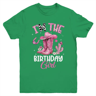 I'm The The Birthday Girl Pink Cowgirl Western Cow Girl Youth Shirt | siriusteestore