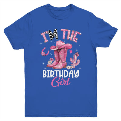 I'm The The Birthday Girl Pink Cowgirl Western Cow Girl Youth Shirt | siriusteestore