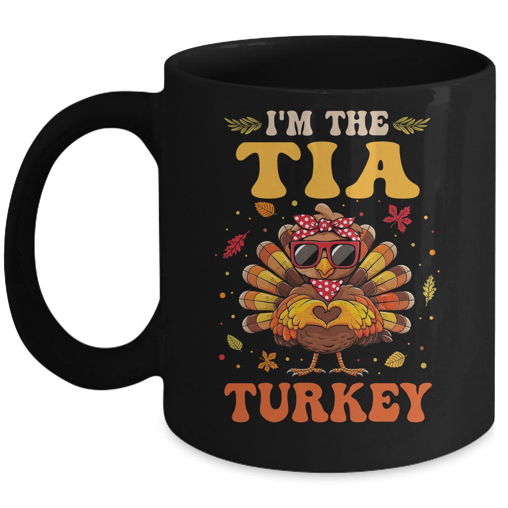 I'm The Tia Turkey Matching Family Thanksgiving Costume Mug | siriusteestore