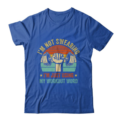 I'm Using My Workout Words Funny Fitness Gym Design Men Women Shirt & Tank Top | siriusteestore