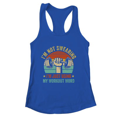 I'm Using My Workout Words Funny Fitness Gym Design Men Women Shirt & Tank Top | siriusteestore