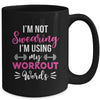 I'm Using My Workout Words Funny Fitness Gym For Women Girls Mug | siriusteestore