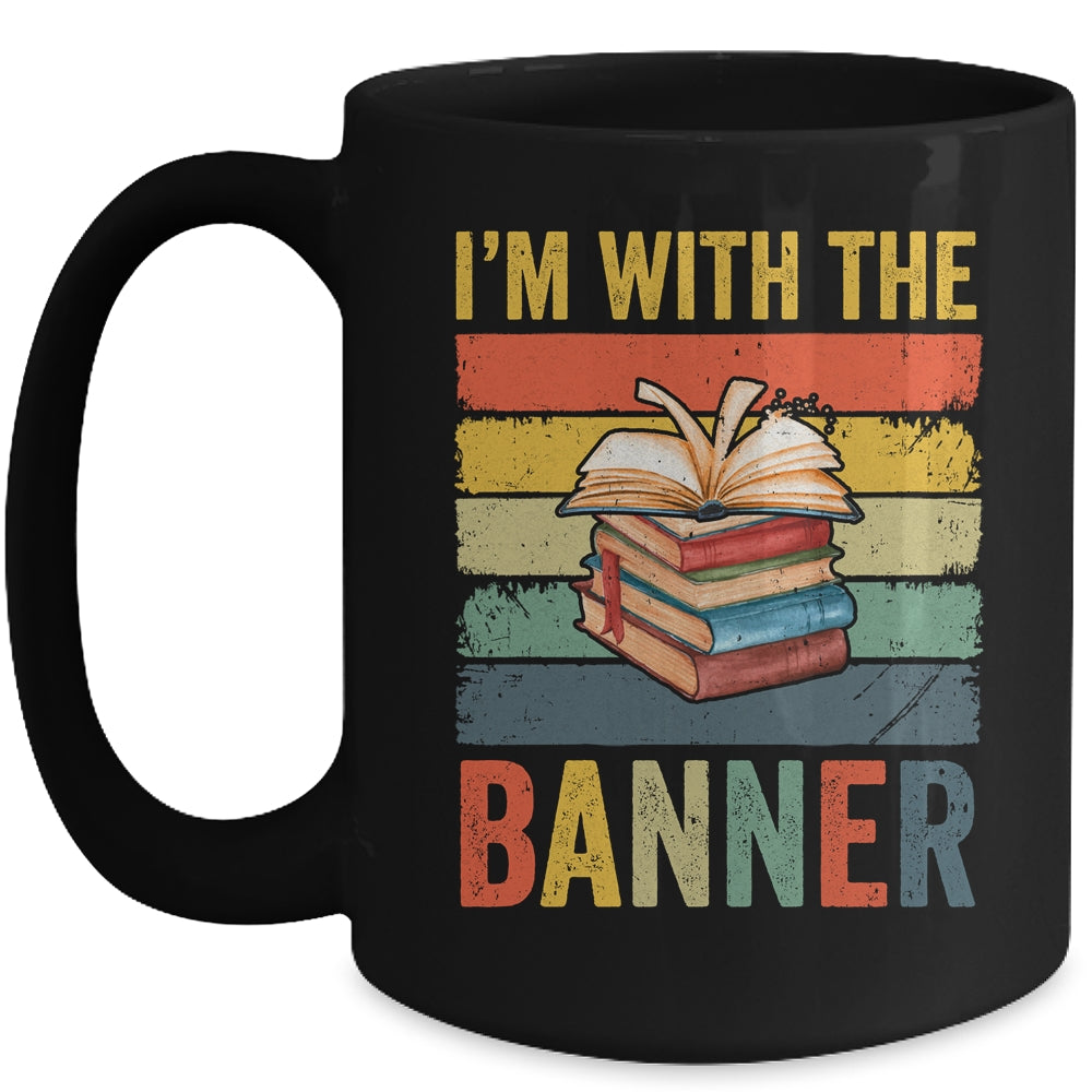 I'm With The Banned Books I Read Banned Books Lover Reader Mug | siriusteestore
