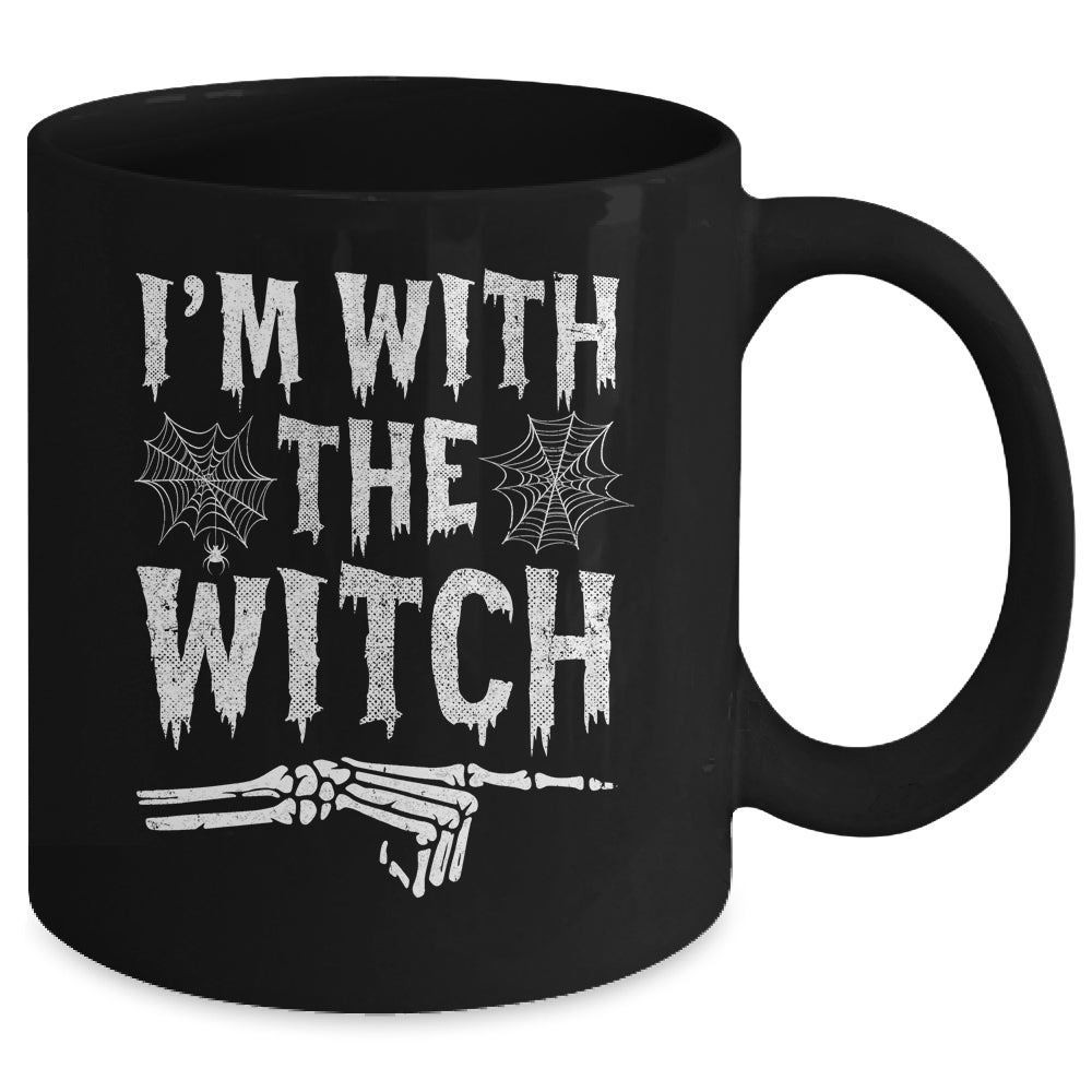 I'm With The Witch Funny Halloween Costume Couple Mug | siriusteestore