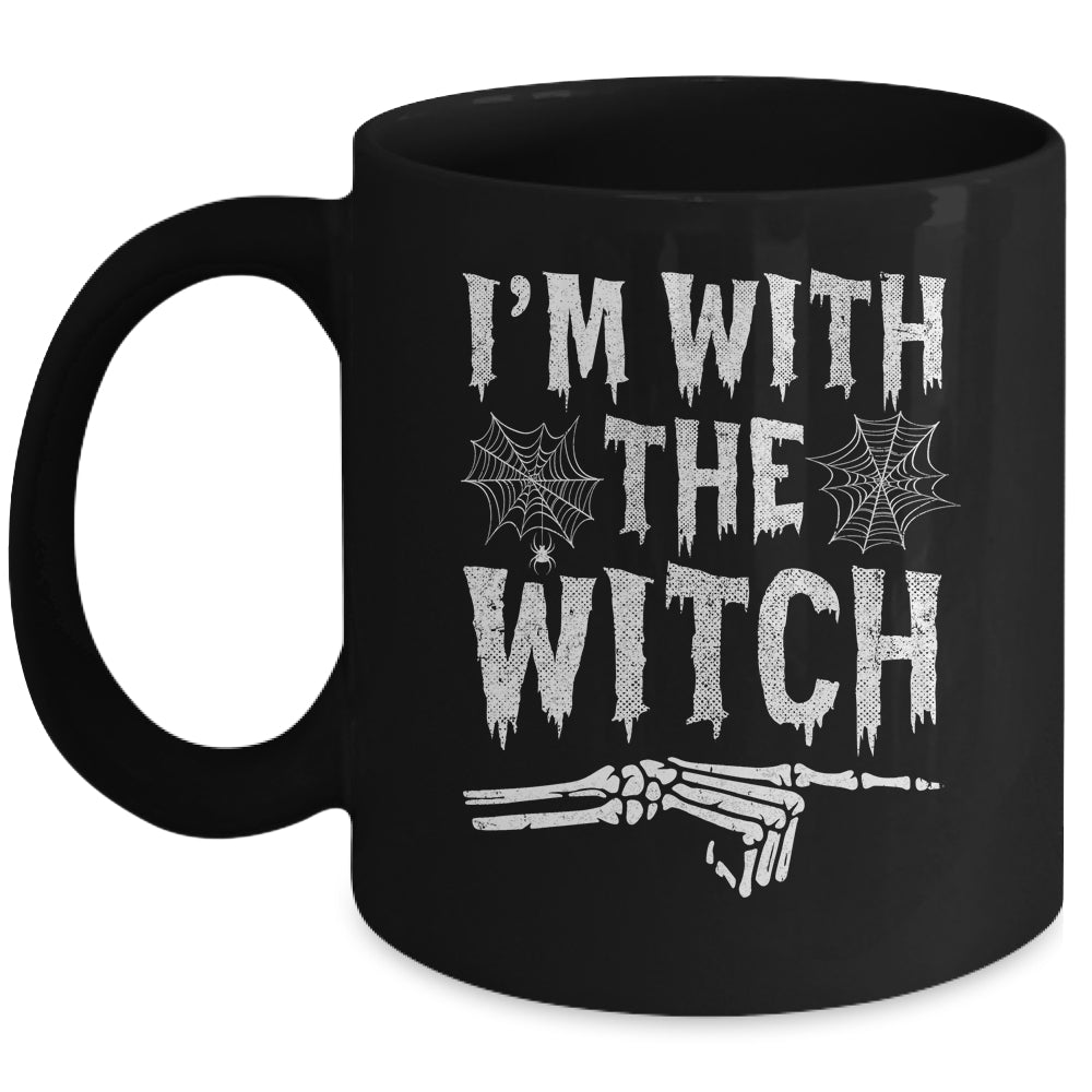 I'm With The Witch Funny Halloween Costume Couple Mug | siriusteestore