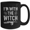 I'm With The Witch Funny Halloween Costume Couple Mug | siriusteestore
