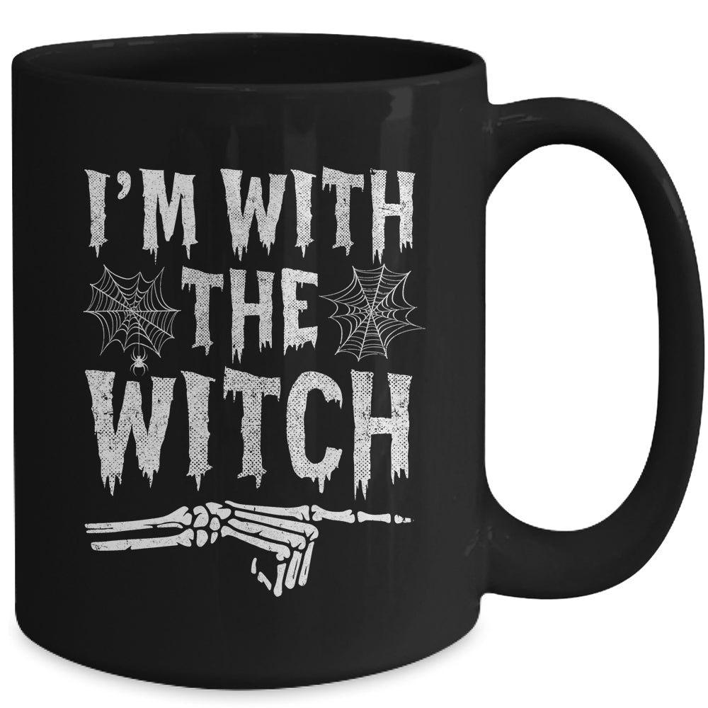 I'm With The Witch Funny Halloween Costume Couple Mug | siriusteestore