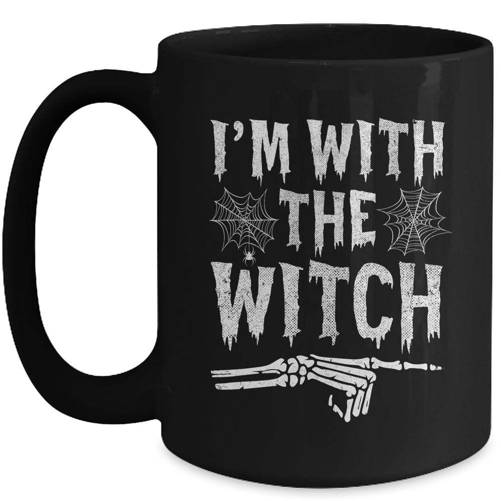 I'm With The Witch Funny Halloween Costume Couple Mug | siriusteestore