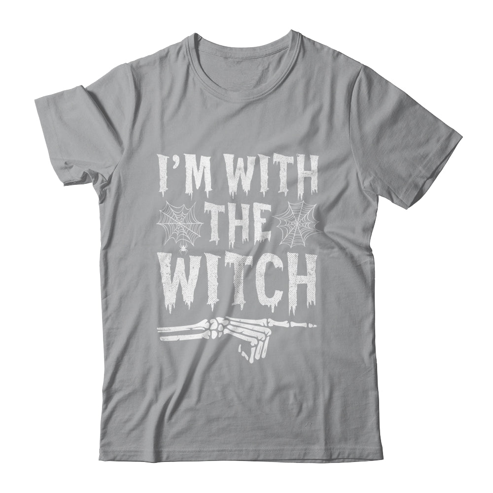 I'm With The Witch Funny Halloween Costume Couple Shirt & Hoodie | siriusteestore