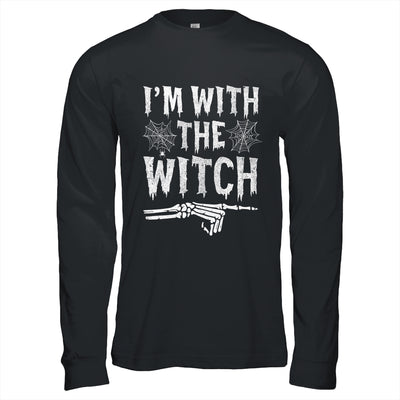 I'm With The Witch Funny Halloween Costume Couple Shirt & Hoodie | siriusteestore