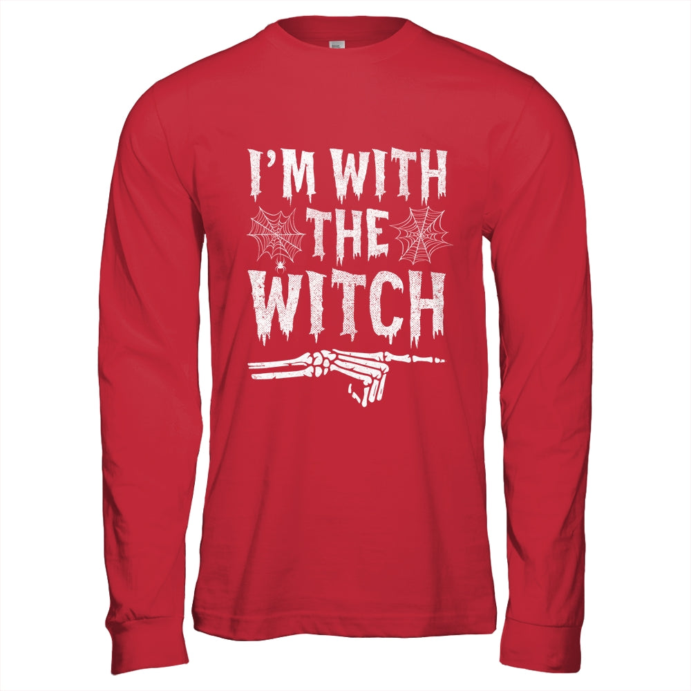 I'm With The Witch Funny Halloween Costume Couple Shirt & Hoodie | siriusteestore