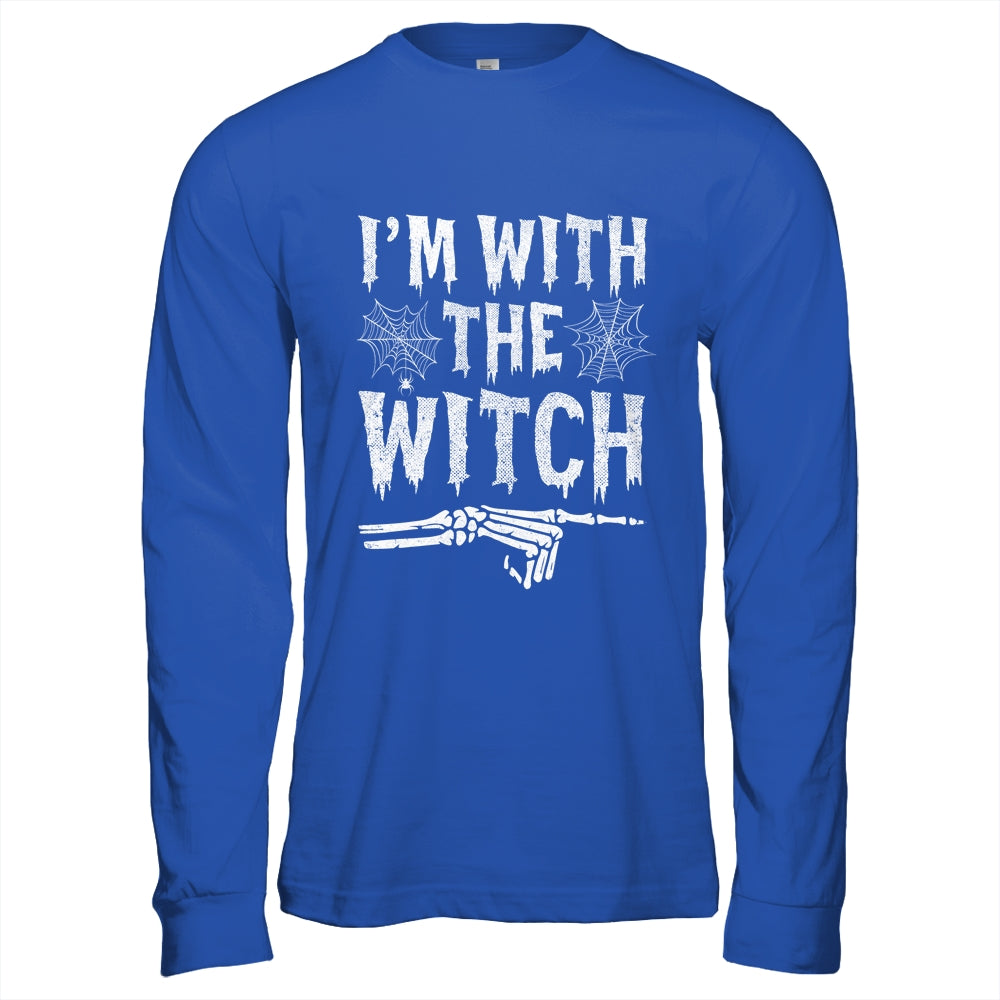 I'm With The Witch Funny Halloween Costume Couple Shirt & Hoodie | siriusteestore