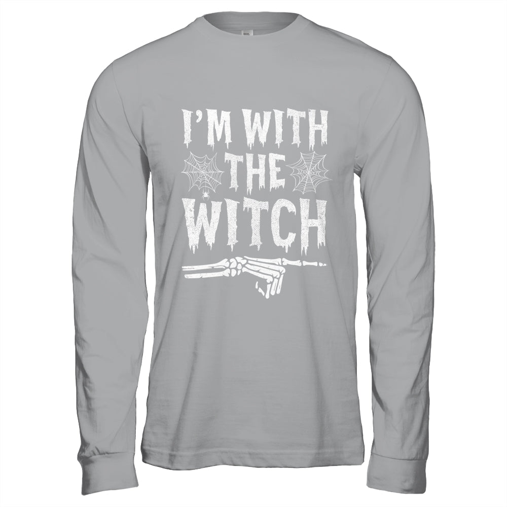 I'm With The Witch Funny Halloween Costume Couple Shirt & Hoodie | siriusteestore
