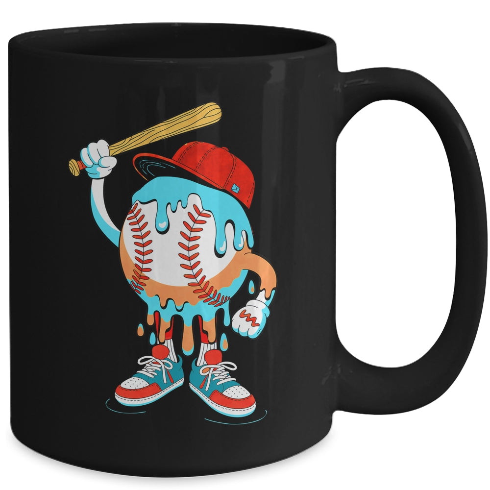 Ice Cream Drip Baseball Spots Baseball Drip For Girls Kids Mug | siriusteestore