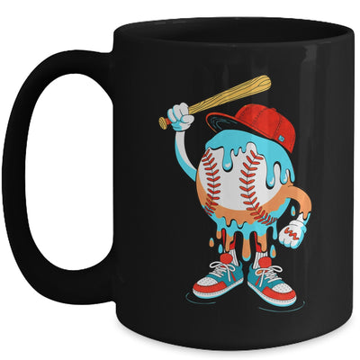 Ice Cream Drip Baseball Spots Baseball Drip For Girls Kids Mug | siriusteestore