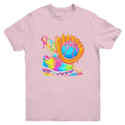 Ice Cream Drip Baseball Stuff Baseball Drip For Boys Graphic Youth Shirt | siriusteestore