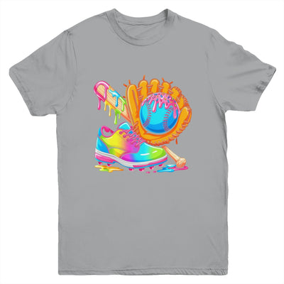 Ice Cream Drip Baseball Stuff Baseball Drip For Boys Graphic Youth Shirt | siriusteestore