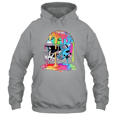 Ice Cream Drip Football Stuff Boys QB RB Lineman WR Drippy Shirt & Tank Top | siriusteestore