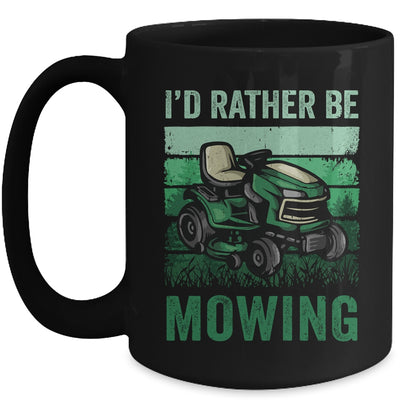 Id Rather Be Mowing Funny Lawn Mowing Mower For Men Retro Mug | siriusteestore