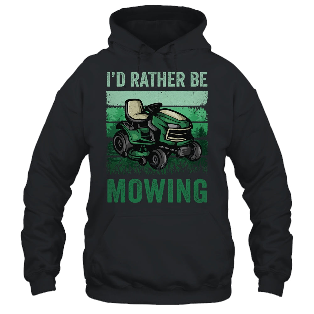 Id Rather Be Mowing Funny Lawn Mowing Mower For Men Retro Shirt & Tank Top | siriusteestore