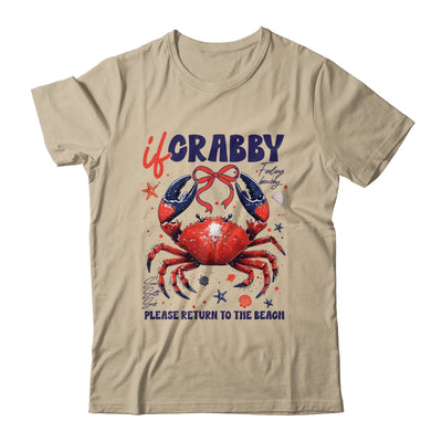 If Crabby Please Return To The Beach Funny Summer Break Shirt & Tank Top | siriusteestore