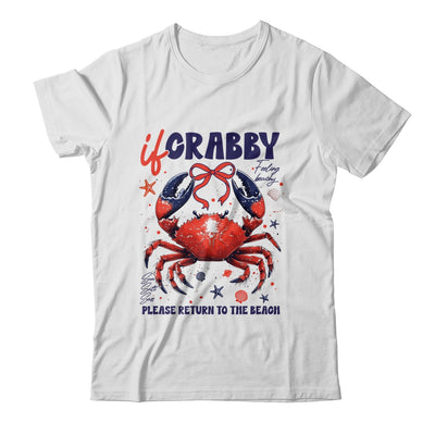 If Crabby Please Return To The Beach Funny Summer Break Shirt & Tank Top | siriusteestore