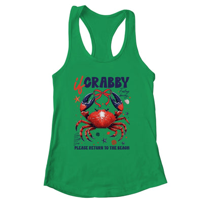 If Crabby Please Return To The Beach Funny Summer Break Shirt & Tank Top | siriusteestore