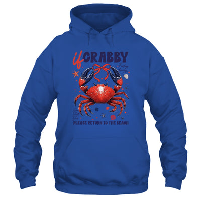 If Crabby Please Return To The Beach Funny Summer Break Shirt & Tank Top | siriusteestore