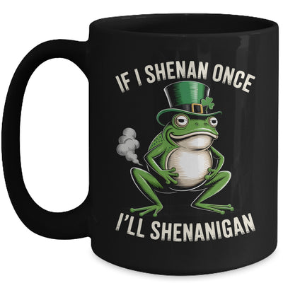 If I Shenan Once I'll Shenanigan St Patricks Day Frog Retro Mug | siriusteestore
