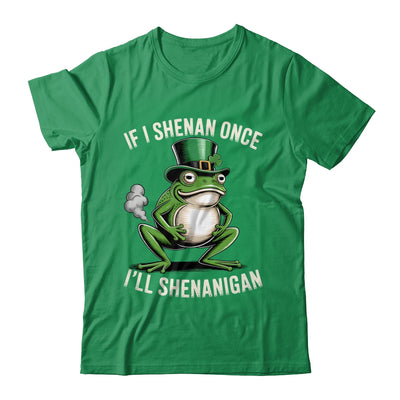 If I Shenan Once I'll Shenanigan St Patricks Day Frog Retro Shirt & Hoodie | siriusteestore