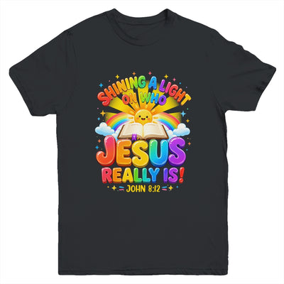 Illumination Station Shining A Light On Who Jesus Really Is Youth Shirt | siriusteestore