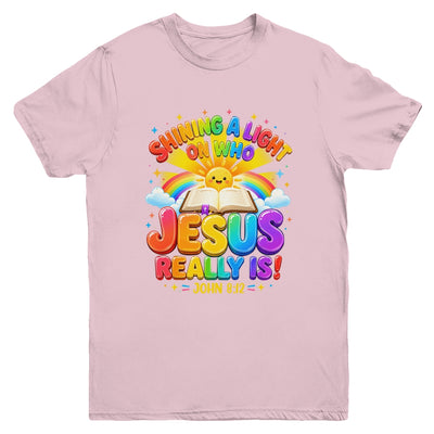 Illumination Station Shining A Light On Who Jesus Really Is Youth Shirt | siriusteestore