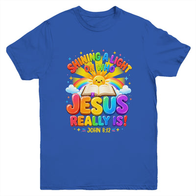 Illumination Station Shining A Light On Who Jesus Really Is Youth Shirt | siriusteestore