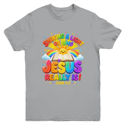 Illumination Station Shining A Light On Who Jesus Really Is Youth Shirt | siriusteestore