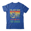Im Just Here For The Grass Mowing Funny Lawn Mower Gardening Shirt & Tank Top | siriusteestore