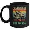 Im Just Here For The Grass Mowing Funny Lawn Mower Gardening Mug | siriusteestore