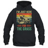 Im Just Here For The Grass Mowing Funny Lawn Mower Gardening Shirt & Tank Top | siriusteestore