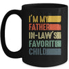 Im My Father In Laws Favorite Child Funny Fathers Day Retro Mug | siriusteestore