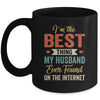 Im The Best Thing My Husband Ever Found On The Internet Retro Mug | siriusteestore