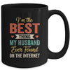 Im The Best Thing My Husband Ever Found On The Internet Retro Mug | siriusteestore